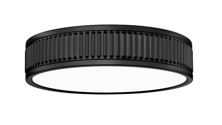 Stari LED Flush Mount in Matte Black - available from The Lighting Shoppe, trusted by Canadian homeowners