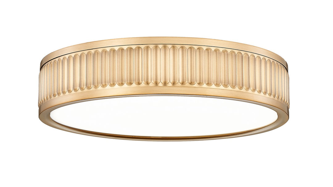 Stari LED Flush Mount in Modern Gold - available from The Lighting Shoppe, trusted by Canadian homeowners