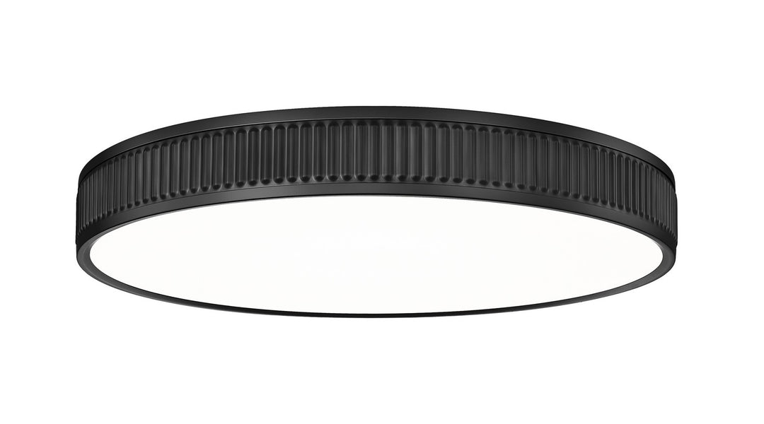 Stari LED Flush Mount in Matte Black - available from The Lighting Shoppe, trusted by Canadian homeowners