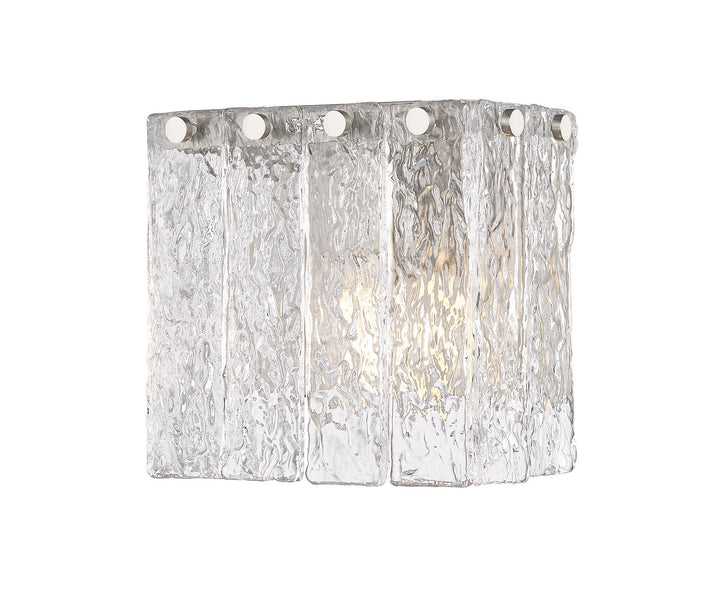 Glacier One Light Wall Sconce in Brushed Nickel - available from The Lighting Shoppe, trusted by Canadian homeowners