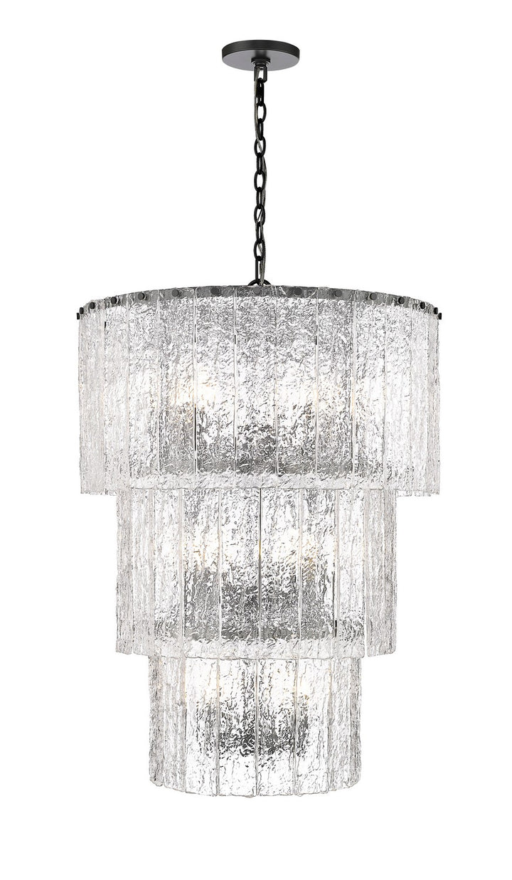 Z-Lite Canada - 1943-36MB - 12 Light Chandelier - Glacier - Matte Black