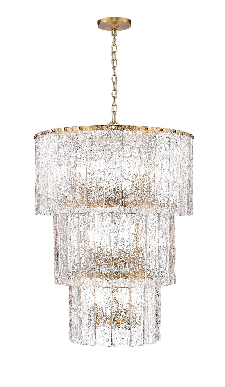 Z-Lite Canada - 1943-36MGLD - 12 Light Chandelier - Glacier - Modern Gold