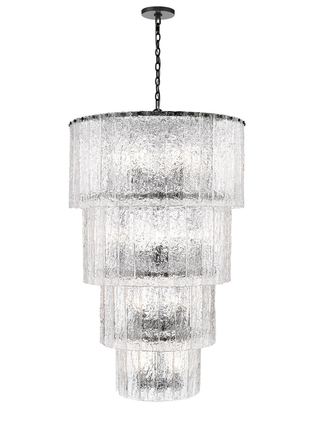Glacier 18 Light Chandelier in Matte Black - available from The Lighting Shoppe, trusted by Canadian homeowners