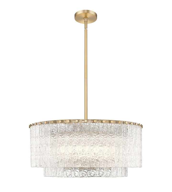 Glacier Ten Light Pendant in Modern Gold - available from The Lighting Shoppe, trusted by Canadian homeowners