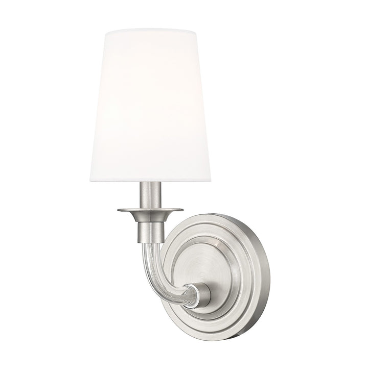 Katerina One Light Wall Sconce in Brushed Nickel - available from The Lighting Shoppe, trusted by Canadian homeowners