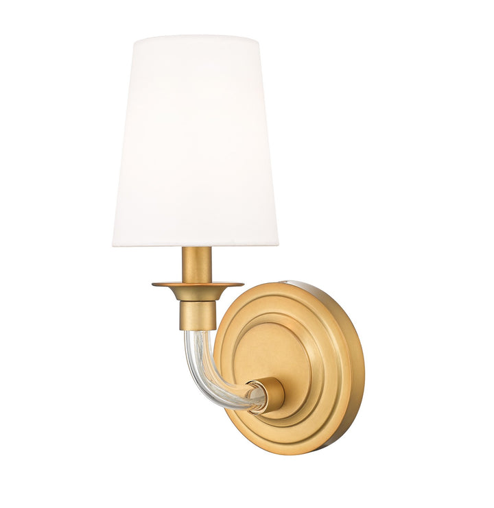 Katerina One Light Wall Sconce in Rubbed Brass - available from The Lighting Shoppe, trusted by Canadian homeowners