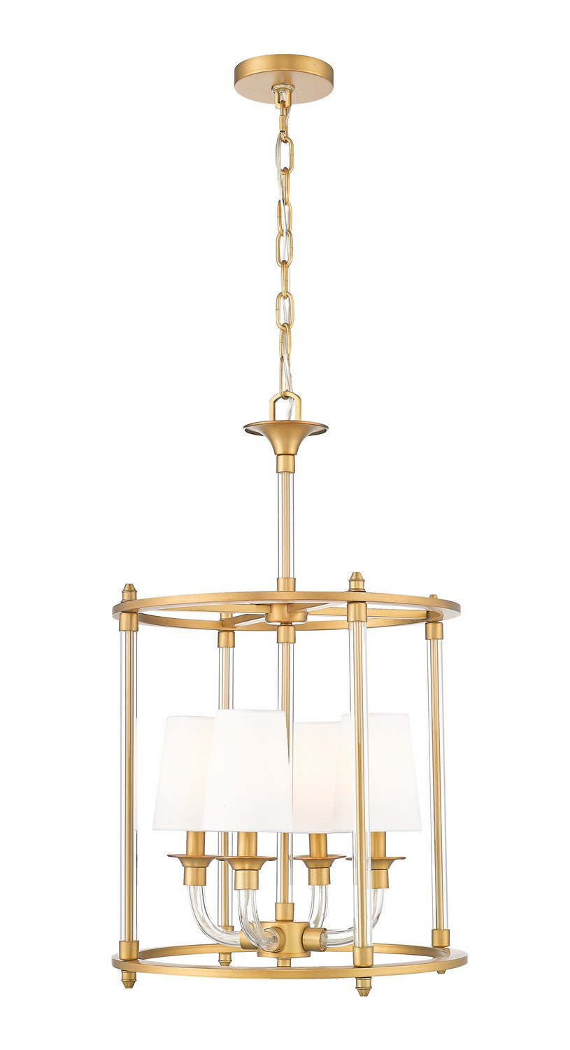 Z-Lite Canada - 1950-4C-RB - Four Light Chandelier - Katerina - Rubbed Brass