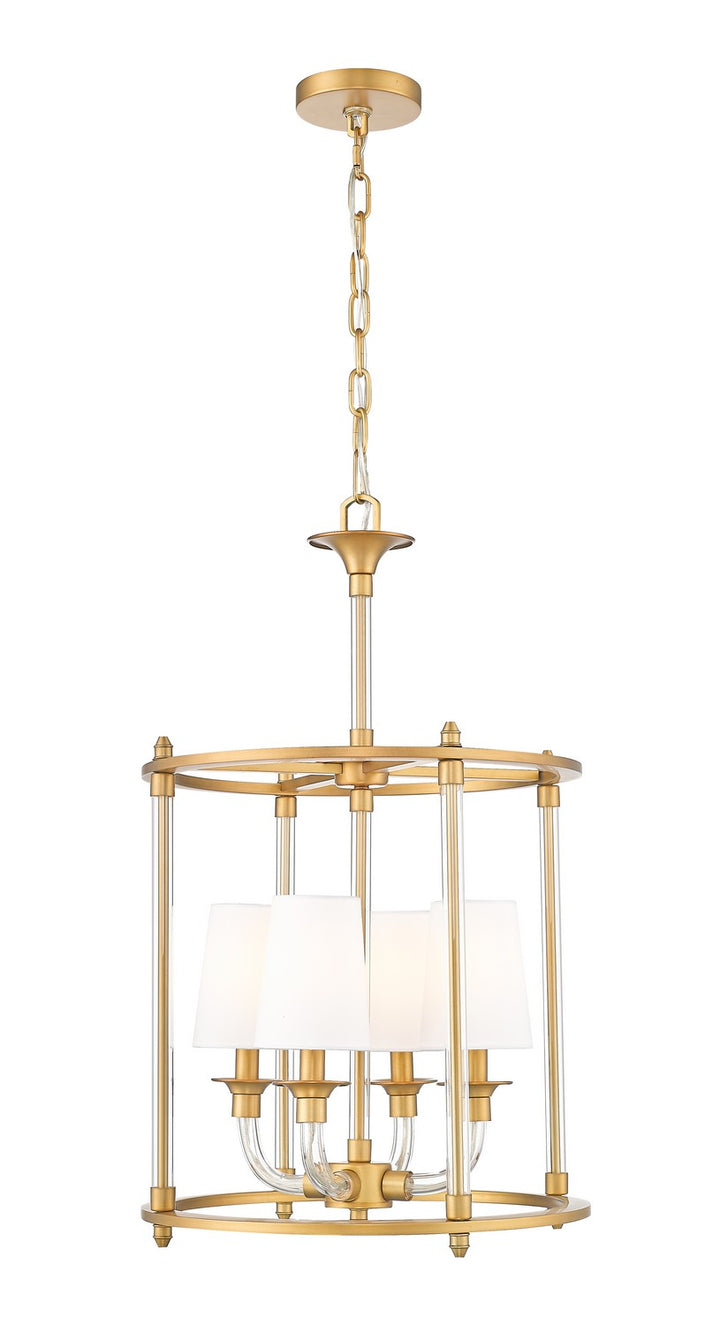 Z-Lite Canada - 1950-4C-RB - Four Light Chandelier - Katerina - Rubbed Brass