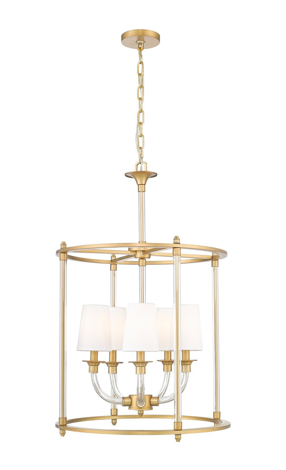 Z-Lite Canada - 1950-5C-RB - Five Light Chandelier - Katerina - Rubbed Brass