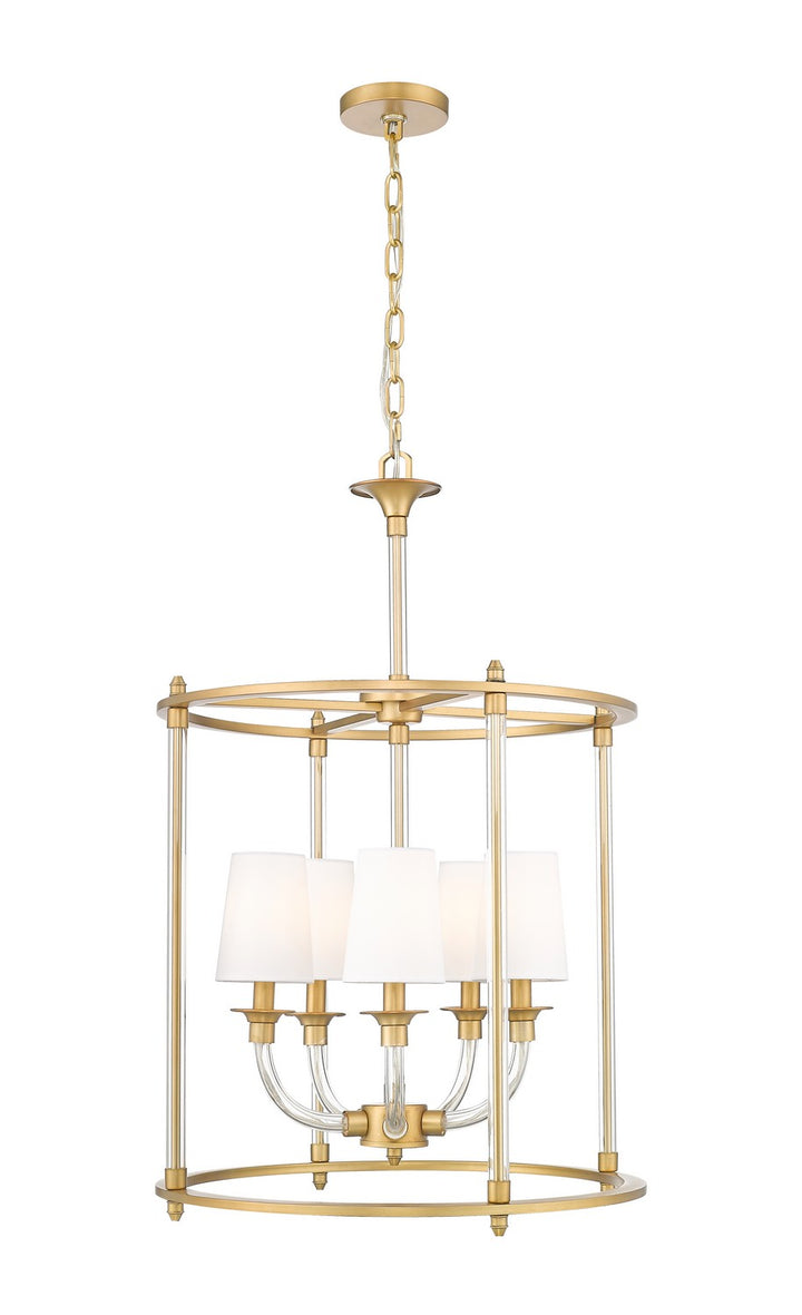 Z-Lite Canada - 1950-5C-RB - Five Light Chandelier - Katerina - Rubbed Brass