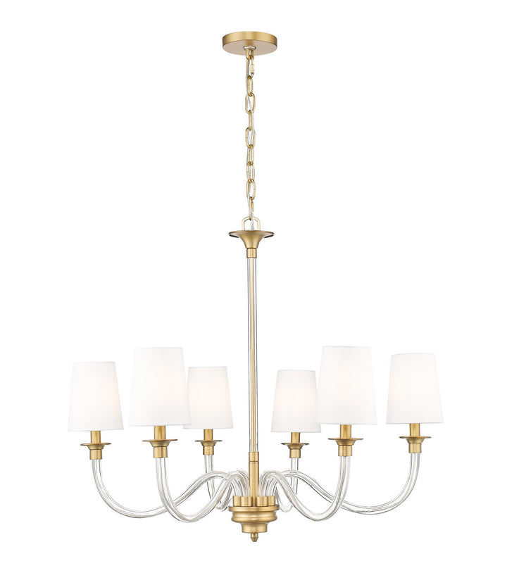 Z-Lite Canada - 1950-6RB - Six Light Chandelier - Katerina - Rubbed Brass