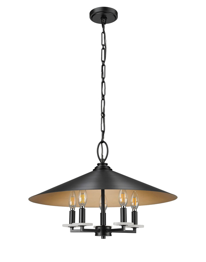 Z-Lite Canada - 1953-22MB - Five Light Pendant - Rialto - Matte Black