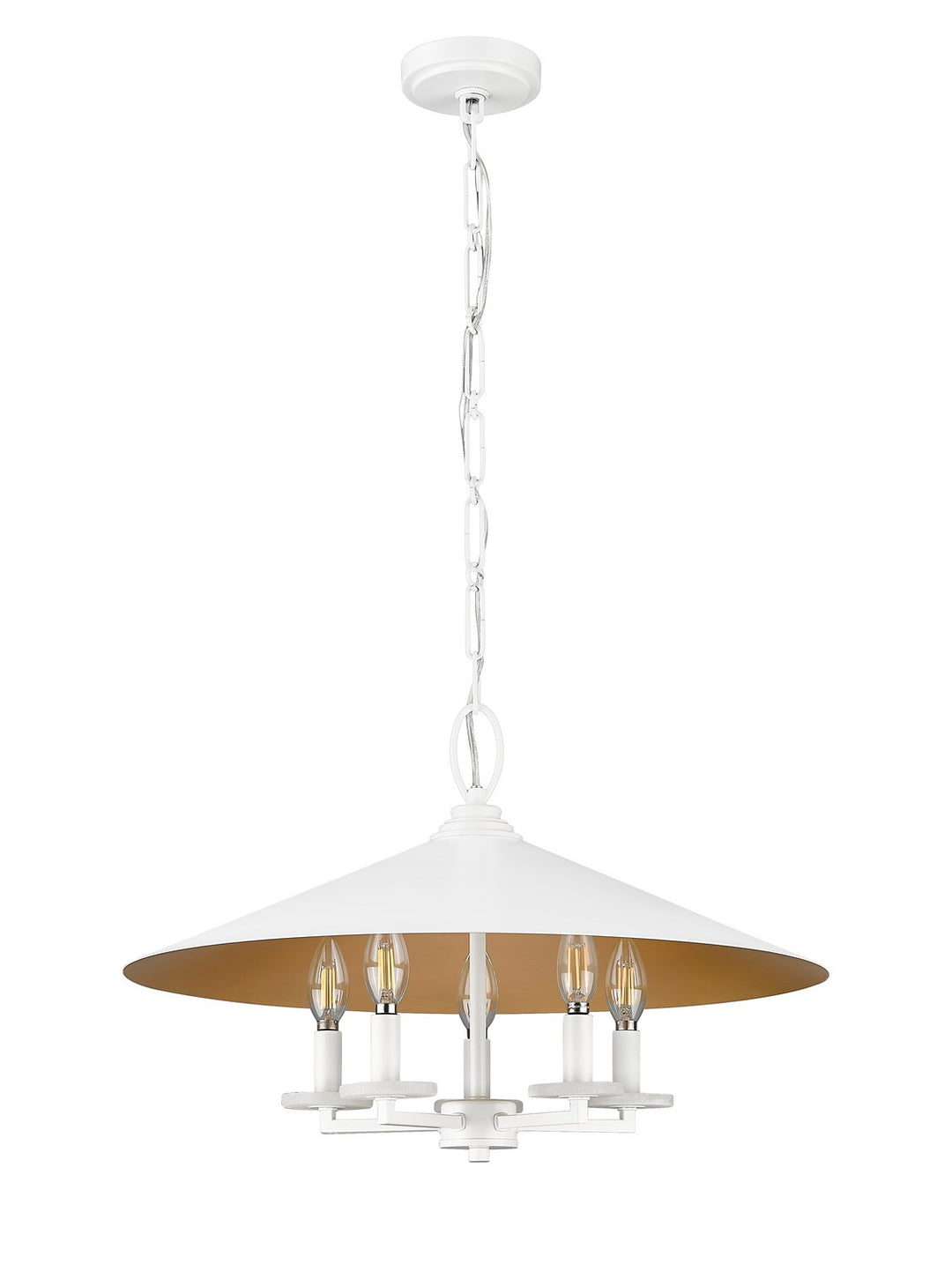 Z-Lite Canada - 1953-22MW - Five Light Pendant - Rialto - Matte White