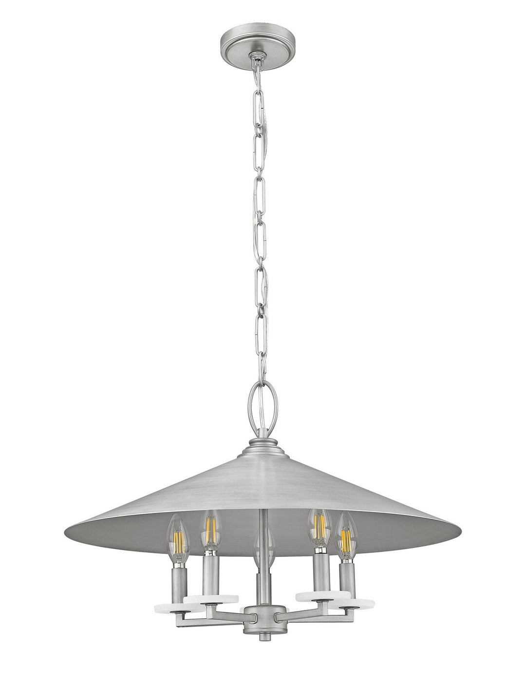 Z-Lite Canada - 1953-22SPT - Five Light Pendant - Rialto - Signature Pewter
