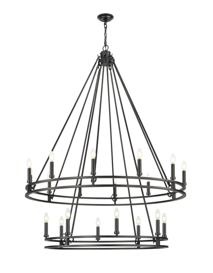 Z-Lite Canada - 4005-20MB - 20 Light Chandelier - Dennison - Matte Black