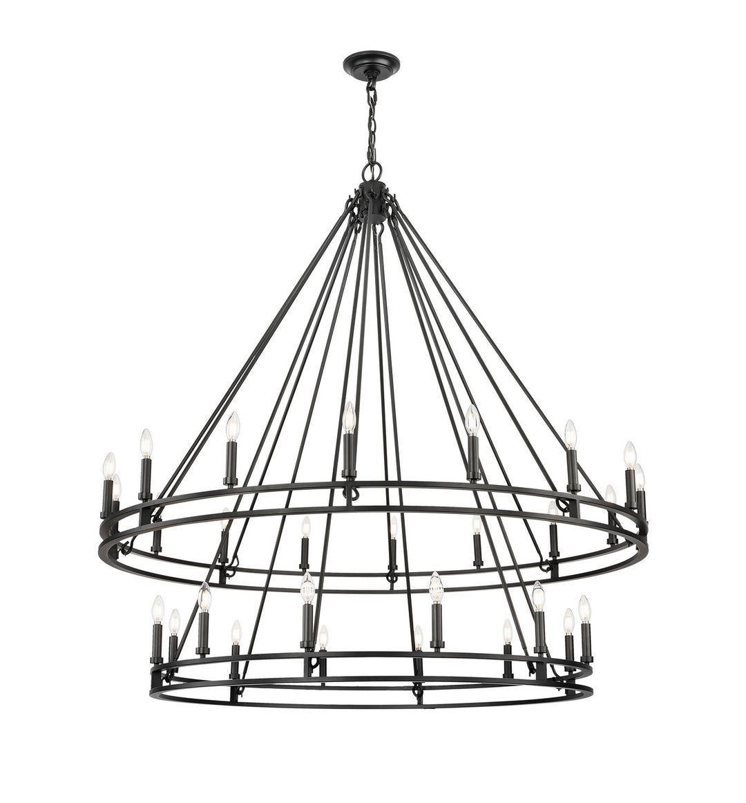 Z-Lite Canada - 4005-28MB - 28 Light Chandelier - Dennison - Matte Black