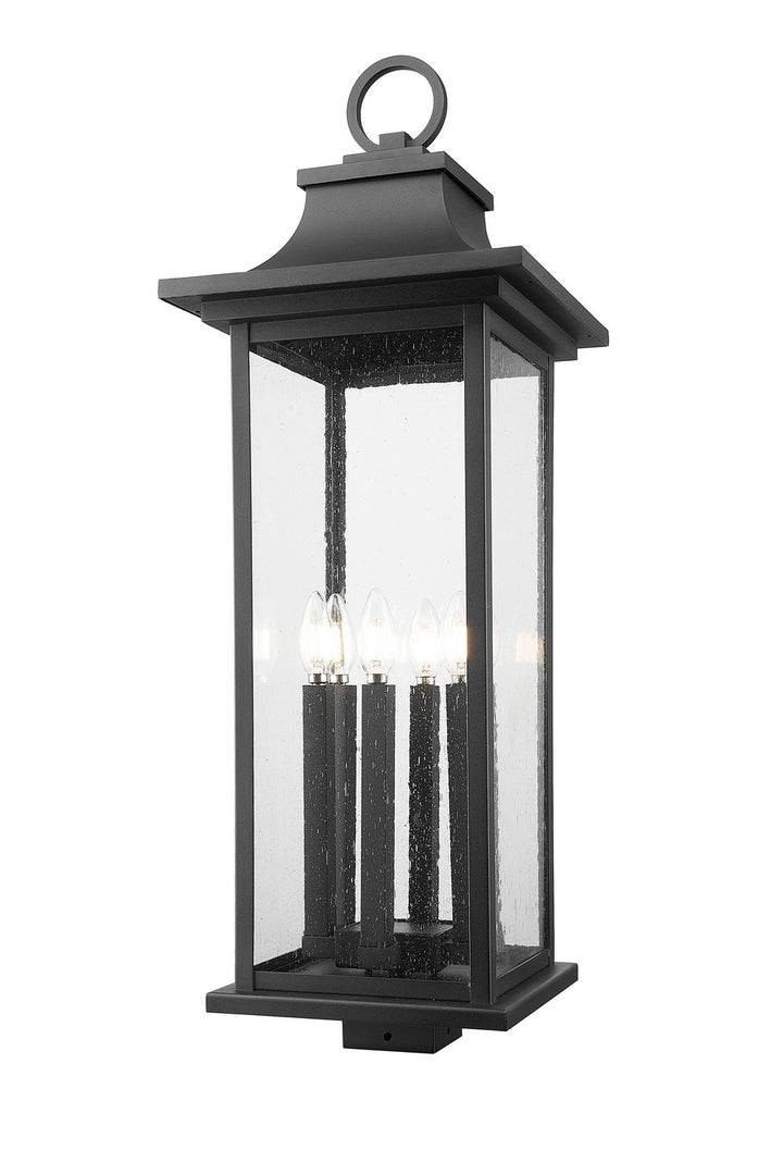 Z-Lite Canada - 5017PHXLS-BK - Six Light Outdoor Post Mount Fixture - Tiberius - Black