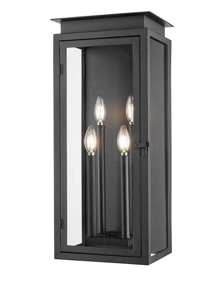 Nova Four Light Outdoor Wall Light in Black - available from The Lighting Shoppe, trusted by Canadian homeowners