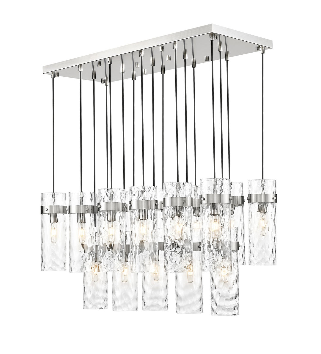Z-Lite Canada - 7002P5-17L-BN - 17 Light Linear Chandelier - Fontaine - Brushed Nickel