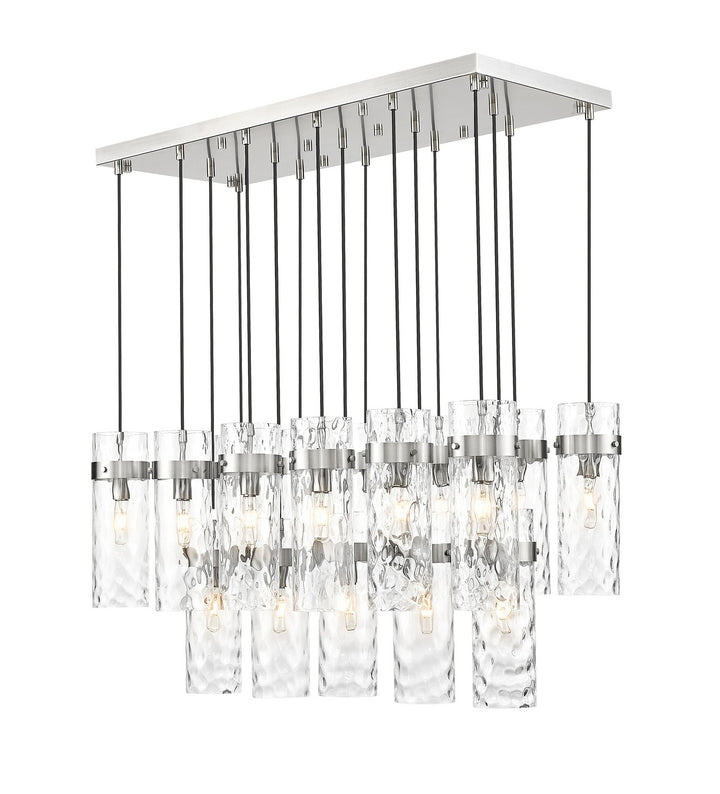 Z-Lite Canada - 7002P5-17L-BN - 17 Light Linear Chandelier - Fontaine - Brushed Nickel