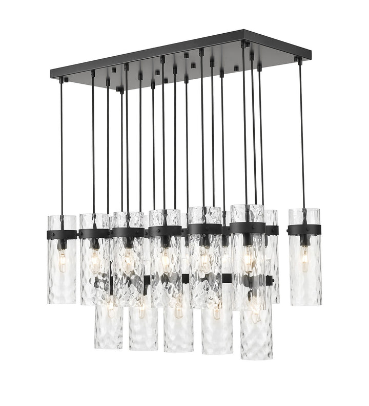 Z-Lite Canada - 7002P5-17L-MB - 17 Light Linear Chandelier - Fontaine - Matte Black