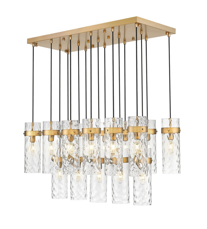 Z-Lite Canada - 7002P5-17L-RB - 17 Light Linear Chandelier - Fontaine - Rubbed Brass