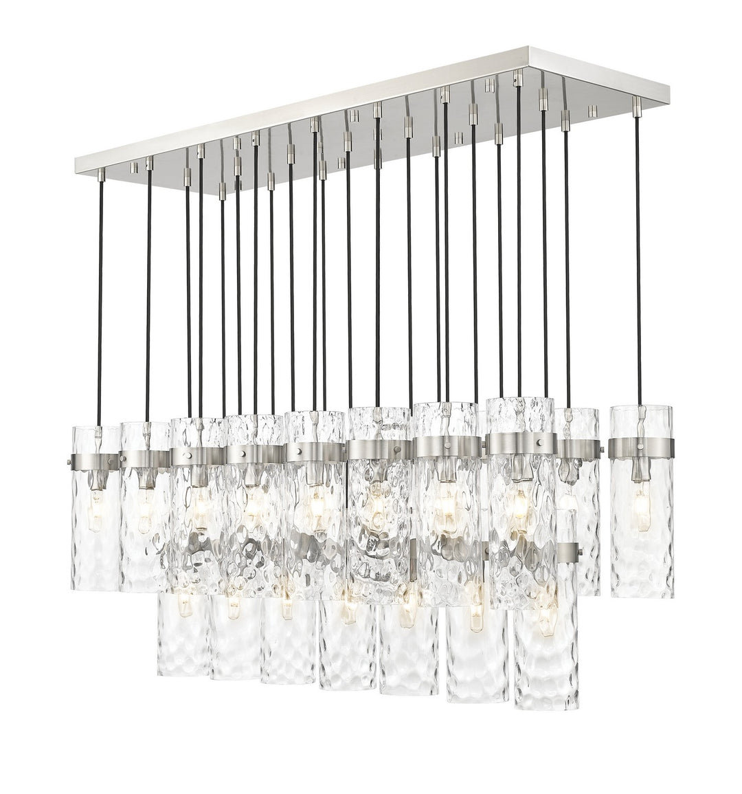 Z-Lite Canada - 7002P5-23L-BN - 23 Light Linear Chandelier - Fontaine - Brushed Nickel