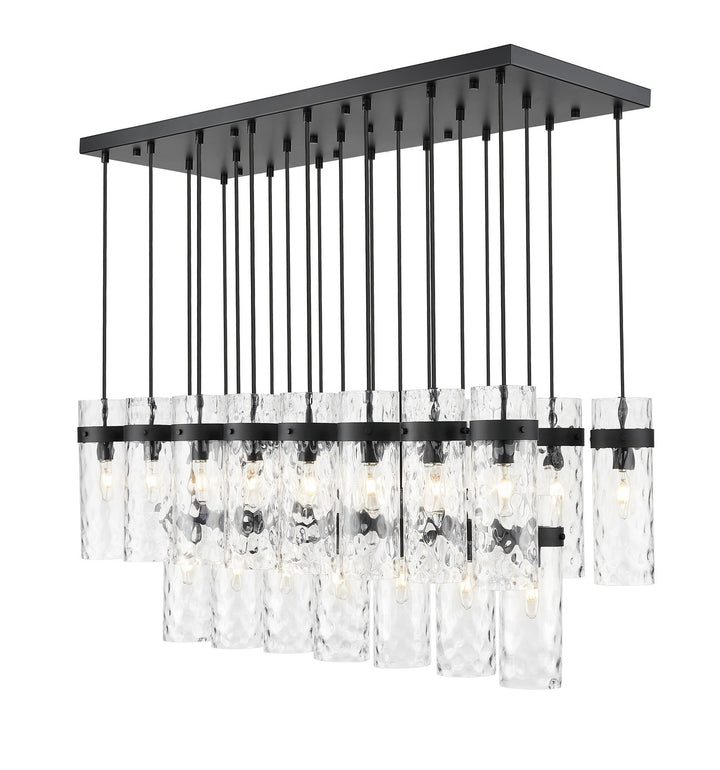 Z-Lite Canada - 7002P5-23L-MB - 23 Light Linear Chandelier - Fontaine - Matte Black