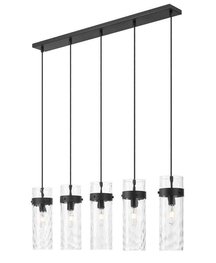 Z-Lite Canada - 7002P5-5L-MB - Five Light Linear Chandelier - Fontaine - Matte Black