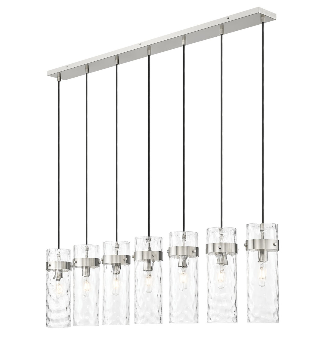 Z-Lite Canada - 7002P5-7L-BN - Seven Light Linear Chandelier - Fontaine - Brushed Nickel