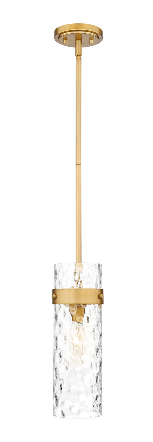 Fontaine One Light Pendant in Rubbed Brass - available from The Lighting Shoppe, trusted by Canadian homeowners