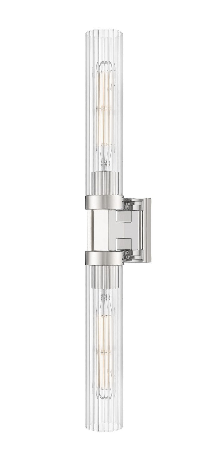 Beau Two Light Wall Sconce in Polished Nickel - available from The Lighting Shoppe, trusted by Canadian homeowners