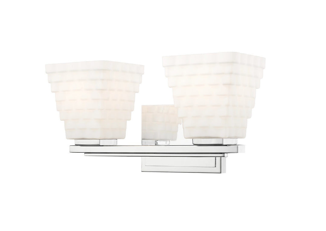 Annalise Two Light Vanity in Chrome - available from The Lighting Shoppe, trusted by Canadian homeowners