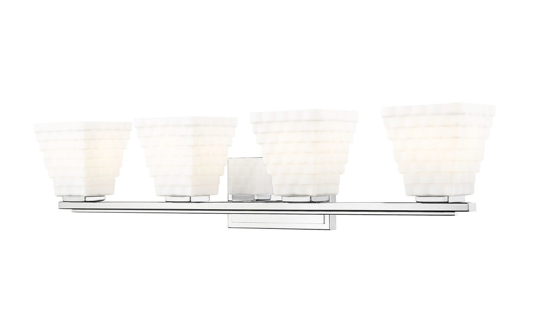 Annalise Four Light Vanity in Chrome - available from The Lighting Shoppe, trusted by Canadian homeowners