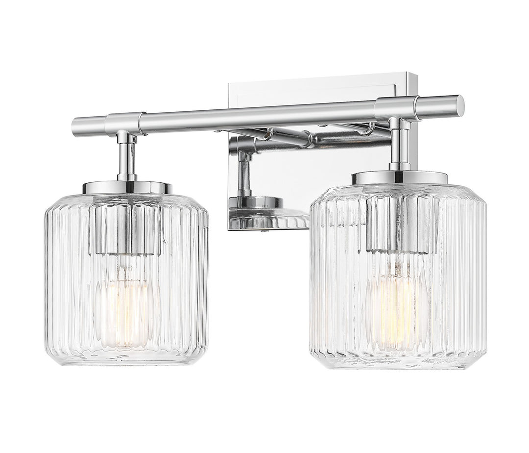 Landon Two Light Vanity in Chrome - available from The Lighting Shoppe, trusted by Canadian homeowners