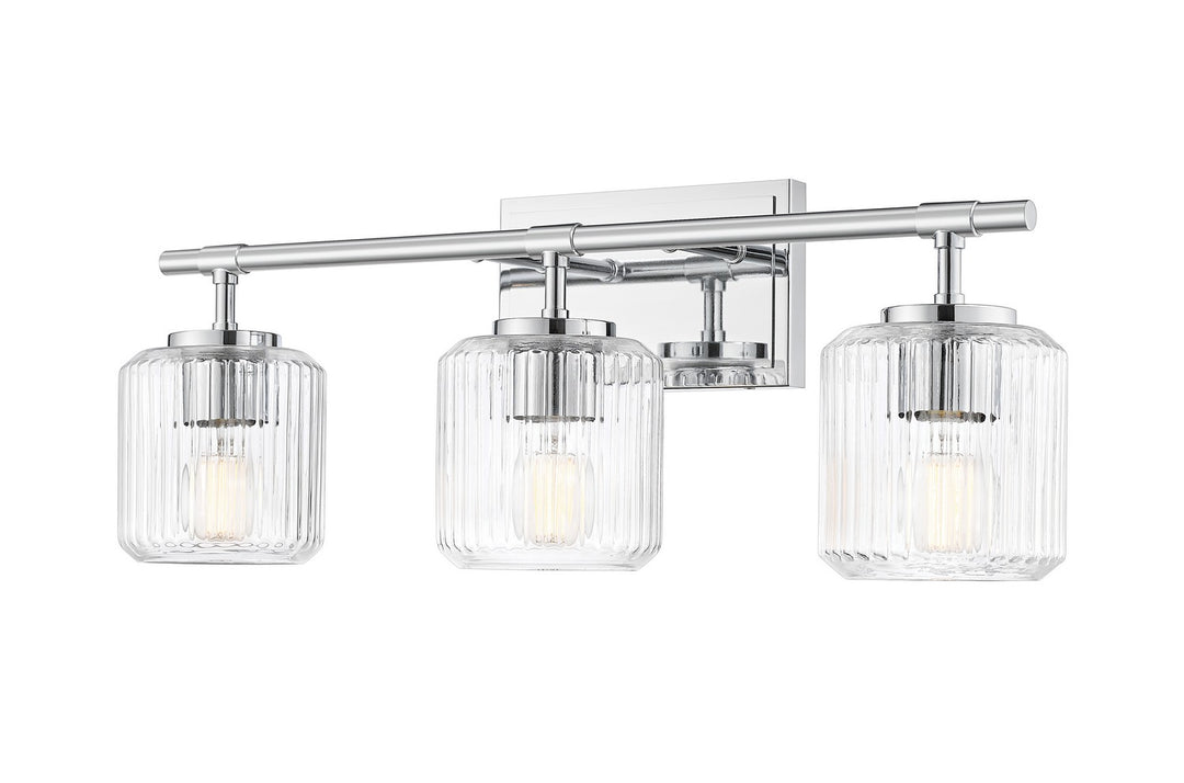 Landon Three Light Vanity in Chrome - available from The Lighting Shoppe, trusted by Canadian homeowners