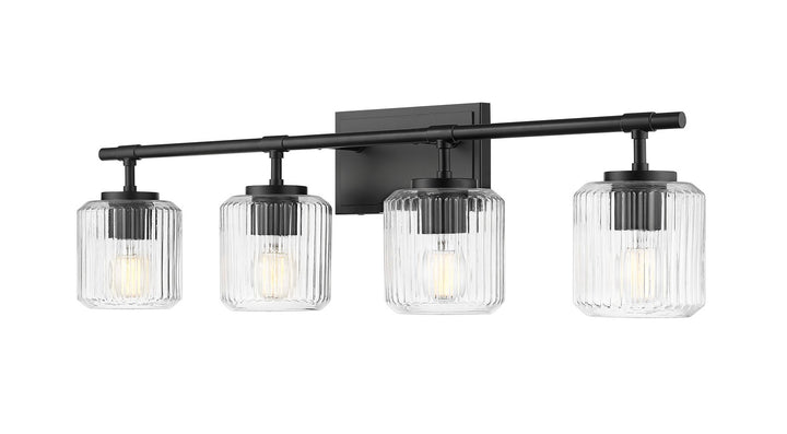 Z-Lite Canada - 7515-4V-MB - Four Light Vanity - Landon - Matte Black