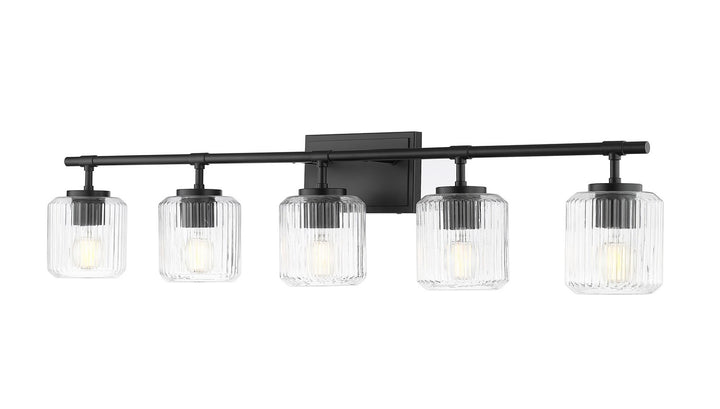 Z-Lite Canada - 7515-5V-MB - Five Light Vanity - Landon - Matte Black
