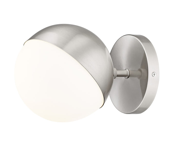 Realm Sphere One Light Wall Sconce in Brushed Nickel - available from The Lighting Shoppe, trusted by Canadian homeowners