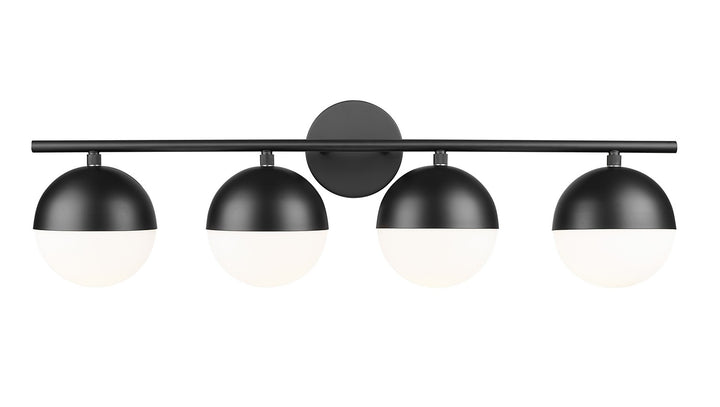 Z-Lite Canada - 7517-4V-MB - Four Light Vanity - Realm Sphere - Matte Black