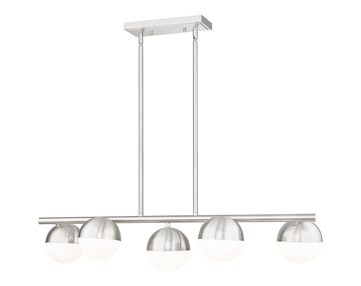Z-Lite Canada - 7517-5L-BN - Five Light Linear Chandelier - Realm Sphere - Brushed Nickel