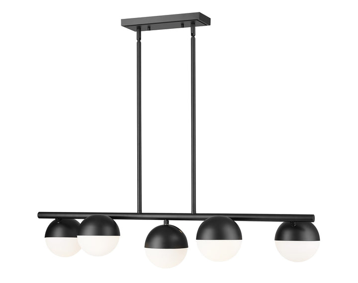 Z-Lite Canada - 7517-5L-MB - Five Light Linear Chandelier - Realm Sphere - Matte Black