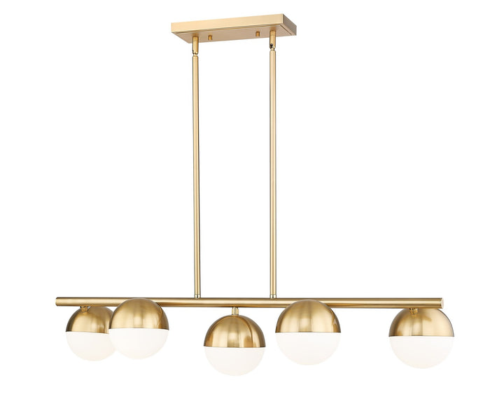 Z-Lite Canada - 7517-5L-MGLD - Five Light Linear Chandelier - Realm Sphere - Modern Gold