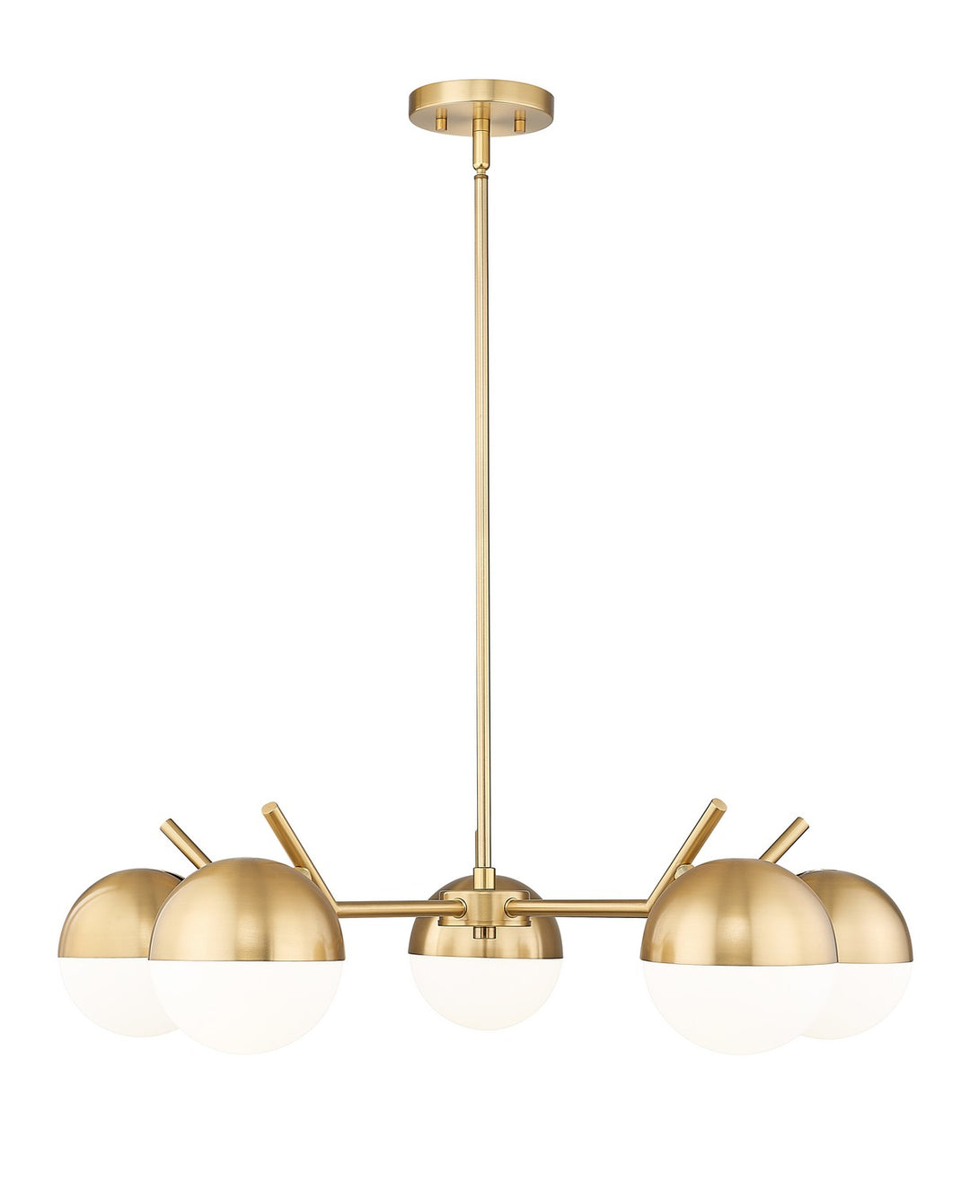 Realm Sphere Five Light Chandelier in Modern Gold - available from The Lighting Shoppe, trusted by Canadian homeowners