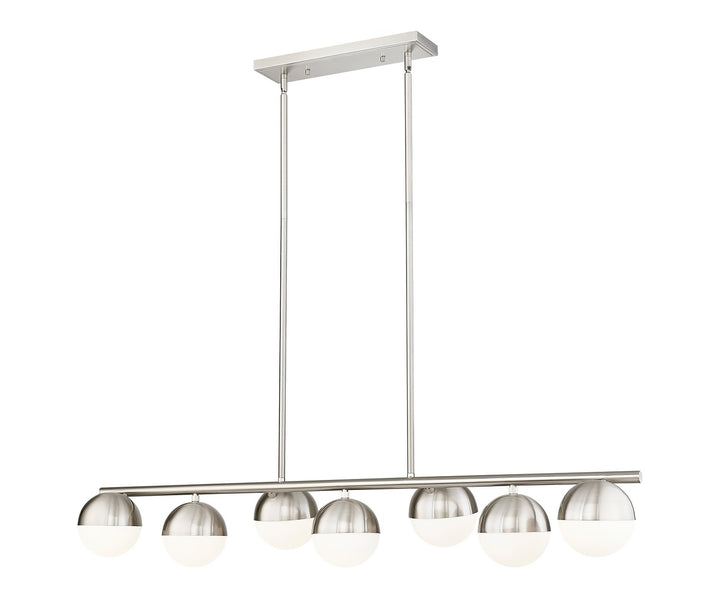 Z-Lite Canada - 7517-7L-BN - Seven Light Linear Chandelier - Realm Sphere - Brushed Nickel