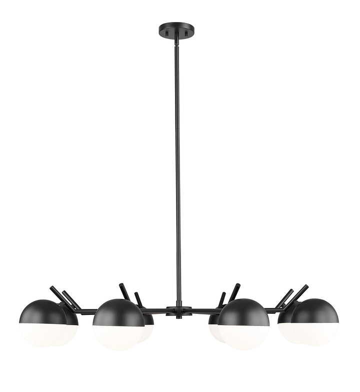 Realm Sphere Eight Light Chandelier in Matte Black - available from The Lighting Shoppe, trusted by Canadian homeowners