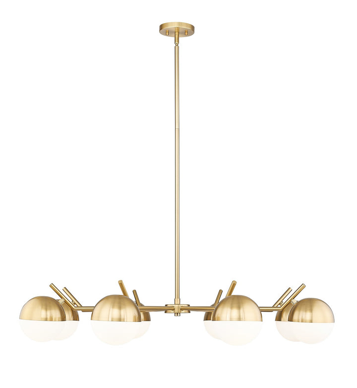 Realm Sphere Eight Light Chandelier in Modern Gold - available from The Lighting Shoppe, trusted by Canadian homeowners