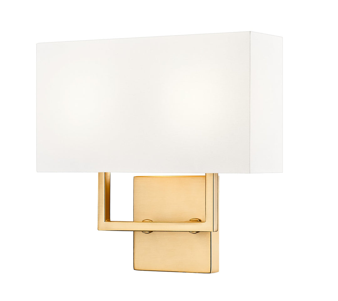 Saxon Two Light Wall Sconce in Olde Brass - available from The Lighting Shoppe, trusted by Canadian homeowners