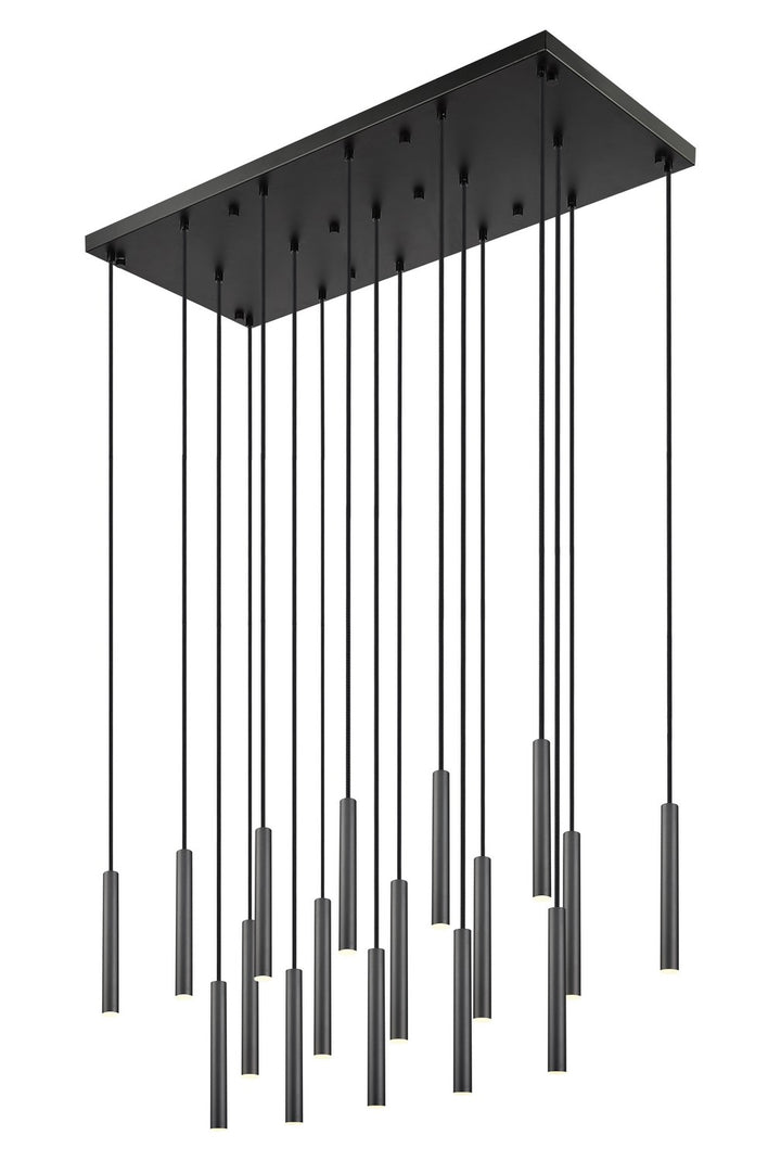 Z-Lite Canada - 919MP12-17L-MB-LED - LED Linear Chandelier - Forest - Matte Black