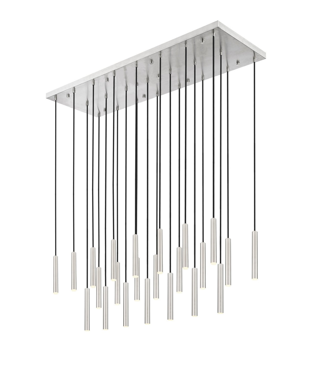 Forest LED Linear Chandelier in Brushed Nickel - available from The Lighting Shoppe, trusted by Canadian homeowners